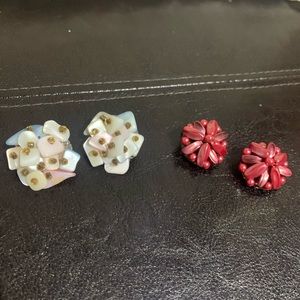 Vintage clip on earrings